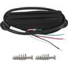 OriPure Pickup ferroviari caldi Humbucker a bobina singola Alnico5 10-11K Fit ST Squier TL Chitarra elettrica, Nero pieno