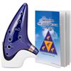 Deekec Legend of Zelda - Ocarina contralto a 12 fori, in Do con libro di canzoni della leggenda di Zelda, con custodia protettiva (blu, nuovo supporto)