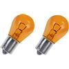 cyclingcolors 2x lampadina 12V 10W BAU15S arancione lampeggiante lampada auto moto