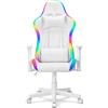 Ranqer Halo - Sedia da gaming con LED RGB - Bianco - RQ-HALO-RGB-WHT-1