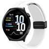 MELEJIA 22mm Cinturino Silicone per Garmin Vivoactive 4/Venu 4 45mm/Venu 3/Venu 2/Forerunner 570 47mm, 22mm Ricambio Cinturino, Regolabile Silicone Cinturini, Regolabile Chiusura Magnetica-Bianco