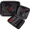 WINMAU Armor Darts Wallet - Custodia per freccette completamente assemblate e accessori - a prova di impatto, ultra resistente e sicuro, Lama X, 17cm x 13cm x 5.5cm, G2