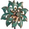 VEWOGARDEN Girandole a vento decorative da giardino, piccole girandole impermeabili in metallo per cortile e giardino, 94 x 25,4 cm (doppia lama)