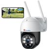 Ctronics 5MP Telecamera Wi Fi Esterno 2,4Ghz/5Ghz WiFi PTZ Videocamera 2 PCS