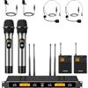 TONOR Sistema microfonico wireless UHF, Microfono palmare/Microfono archetto/Lavalier