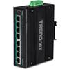 Trendnet Switch di rete 8 porte INDUSTRIAL su guida DIN PoE+ Black TI PG80B Gigabit (100