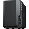 Synology SYNOLOGY NAS TOWER 2BAY 2.5/3.5 HDD SATA CPU Realtek RTD1619B + 2Gb Ram DDR4 + 1x Gigabit + x3 USB DS223