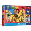 Trefl - Toy Story, Le avventure dei giocattoli - Puzzle da 30 pezzi - con i personaggi del film, un poster esclusivo, divertimento creativo, per bambini dai 3 anni in su