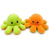 Generisch Peluche polpo reversibile, 30 x 20 cm, polpo di peluche con due emozioni, morbido peluche - regalo per bambini