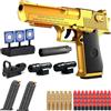 YeahBoom Pistola giocattolo per bambini, giocattolo morbido bullet gun M416, pistola in schiuma, ricarica manuale, pistola morbida per 12 + regali per bambini