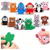 Bambebe Confezione 12 Giocattoli Sensoriali Texture Animali, Giocattolo Fidget Silenzioso in Silicone per autismo ADHD, Giocattolo da Viaggio Aereo Auto, Regalo calmante per Bambini e Scuola