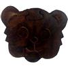 Purpledip - Scatola magica in legno per puzzle Cute Teddy, fatta a mano, idea regalo (11966)
