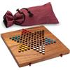 LOGOPLAY Halma taglia L per 2-6 giocatori con borsa in tessuto - campo da gioco 26 x 27 cm - 6 x 10 pezzi da gioco