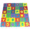 DAGLLGEW 36 Pezzi Puzzle Fai da Te Tappetino da Gioco in Schiuma Eva per Bambini Morbido Tappetino per Lo Sviluppo tappeti striscianti da Gioco Digitale e con Lettere per Bambini Piastrelle ad