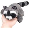 Wonder Sprout Peluche Sdraiato 18cm - Carino Animale di Peluche Piatto da Palmo, Morbido Orsacchiotto Giocattolo Sensoriale per Bambini & Adulti, Mini Compagno da Scrivania & Regalo (Procione)