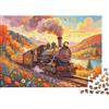 DAFUfbw Steam Train Puzzles 1000 Pezzo Riciclato Autumn Valley Puzzle per Adulti Puzzle Game Props Impossibile Difficile Stimolante Fun Game 52x38cm/1000pcs