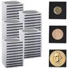 SJUNJIE 50 Pezzi Moneta Scatto Supporto Taille Réglable Capsule per Monete | Scatola per la Raccolta Delle Monete Avec éponge Convient pour la Collection de Pièces de Monnaie en Argent