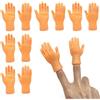 TSHAOUN 10 Pezzi Tiny Hands, Mini Mano Sinistra Mano Destra Piccola Mano Burattini da Dito Mini Dita per Giochi, Trucchi Magici, Interazione con Animali Domestici Giocattoli Scherzosi