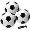 U&C Planet Pacco da 3 Pallone da Calcio Taglia 3 per Bambini con Pompa - Classico Nero e Bianco, Pallone per Allenamento Durevole, Regalo per Bambini e Bambine 3-8 Anni - Uso Interno ed Esterno
