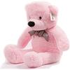 YunNasi Orso di Peluche Enorme Morbido Orsacchiotto Gigante Peluche Giganti XL (100cm, Rosa)