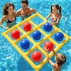 SCZND Gioco gonfiabile da piscina Tic-Tac-Toe, giochi all'aperto per bambini e adulti, giochi da spiaggia e gioco di lancio per bambini all'aperto, giochi d'acqua in piscina per bambini e adulti, giocattolo