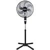 Generico Termo Zeta Ventilatore a Piantana WindZeta Force TZWZF01 75W con 6 Pale, 3 Velocità, Oscillazione Automatica, Altezza Regolabile, Base Stabile, Ventilatore da Pavimento Bianco