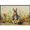 Salonloewe Honey Bunny I - Zerbino lavabile, 50 x 75 cm, motivo: conigli, Pasqua, per interni