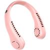 Kazoeju Ventilatore da collo ricaricabile da donna, ventilatore da collo portatile, senza pale, con display a LED, 5 velocità, ventilatore da collo indossabile per viaggi/escursionismo/sport/cucina