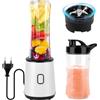 LWMTT Frullatori,Frullatore per Frullati, Frullatore Shake,Blender, Frullatore Elettrico Senza BPA, 23.000 RPM, Design a Doppio Bicchiere (600ml + 400ml) con Borracce Sportive da Viaggio, 300W