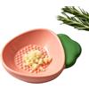 Generic Piatto grattugia in ceramica, multiuso, a forma di carota, in ceramica, per triturare aglio, aglio, formaggio, zenzero, limone, verdure