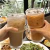 Yxmohala Tazze in vetro con coperchio e cannuccia, 600 ml, bicchieri da caffè, bicchieri da birra, da viaggio, per frullati, a prova di perdite, per caffè, cocktail, tè