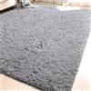 PSHCEE Tappeto Salotto Pelo 200 x 250 cm Antiscivolo Morbido Tappeto Salotto Moderno Shaggy Senza Tempo Elegante per Camera da Letto, Sala, Grigio Chiaro