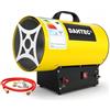 DAHTEC Riscaldatore Mobile a Gas 30 kW - Cannone Termico - Termoventilatore a Gas - Riscaldamento Radiante - Accensione Piezoelettrica - per Cantieri, Officina, Serra