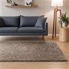 Interiyou Tappeto salotto a pelo alto Sofia - 80x150 cm Talpa - Soffice e monocromatico - Lavabile e antiscivolo - Lungo morbido