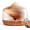 Porseme Diffusore di aromi 500ml,Vetro soffiato a mano,con Telecomando | Umidificatore Ultrasuoni, 7 LED che Cambiano Colore, senza BPA, Diffusore per Ambienti ultimi 15-21 ore per casa (Desert)