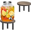 JINGHANGER 2 pezzi Supporto per distributore di bevande 20cm Water Dispenser Stand Supporto per Succo, Tè freddo, Limonata, Feste, Catering