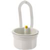kivrimlarv Scolapasta per lavello, scolapiatti per frutta, verdura, residui, scolapasta per casa, piccoli spazi, dormitorio, appartamento, ristorante, rubinetto da appendere, 14,3 x 8,3 x 20,2 cm