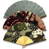 clorophilla. Vantaglio in Bamboo e Seta Indonesiana Fatto a Mano con Ritagli di Veri Batik stile Orientale - 50x27cm - trama casuale (3pz)