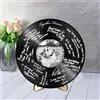 Smallduuck Registro rustico personalizzato in vinile libro degli ospiti di matrimonio alternativo nome personalizzato data libro degli ospiti di nozze cornice libro degli ospiti segno spettacolo nuziale libro