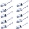 Goeielewe 10 mini palette per caramelle, in acciaio inox, per tè, caffè, ghiaccio, cucchiaino, pala piccola per tè, caffè, caramelle, gelato, dessert, zucchero, cucina o buffet