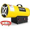 DAHTEC Riscaldatore Mobile a Gas 50 kW - Cannone Termico - Termoventilatore a Gas - Riscaldamento Radiante - Accensione Piezoelettrica - per Cantieri, Officina, Serra
