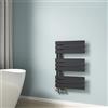 EMKE Scaldasalviette termoarredo piatto, 762 x 500 mm, Antracite,397 W