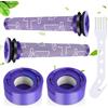 VFANDV Filtro per Dyson, 4 Pezzi Filtro Compatibile con Dyson V7 V8 2 Pre-Filtro 2 Post-Filtri Lavabile Cyclone Filtro di Ricambi per Dyson V8 V7 Aspirapolvere Animal Absolute Motorhead
