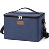 Lifewit Borsa Termica Porta Pranzo per Porta Pranzo, Borse Frigo Pranzo Ufficio, Lunch Bag per Cucina, Lavoro, Mare, Spiaggia, Barbecue, Viaggio, Picnic, Blu Scuro, 9L
