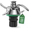 Inwee Gruppo Coltello Compatibile con Bimby TM5 TM6 TM7, Gruppo Coltelli di Ricambio con Guarnizione per Vorwerk Robot da Cucina, Lama Acciaio Inox, Ricambio Lavabile in Lavastoviglie