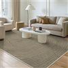 GENIMO - Tappeto Antiscivolo Moderno Botanico - 200x290cm - Corto Pile - Confortevole e Sicuro - Ideale per Soggiorno - Verde Scuro