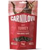 CARNILOVE Soft Snack Cat Turkey 50 g con tacchino e erba gatta, snack morbidi per gatti