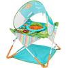 Bright Starts Pop 'N Jump Jumperoo per Bambini, Centro attività Saltella Pieghevole, Portatile, con Tettuccio UPF 50+, 4 Giochi Sensoriali, Borsa da Viaggio, 6-12 Mesi