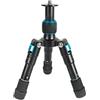 Tertioi Fotografia professionale Treppiede da tavolo 150mm Altezza pieghevole 420mm Costruzione estesa Capacità di carico 8kg Treppiede DSLR multi-dispositivo Lega di alluminio