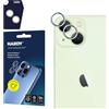 3mk Lens Protection Pro Vetro per fotocamera per Apple iPhone 15/15 Plus, Anelli per obiettivo, Cornice in metallo, Qualità fotografica inalterata